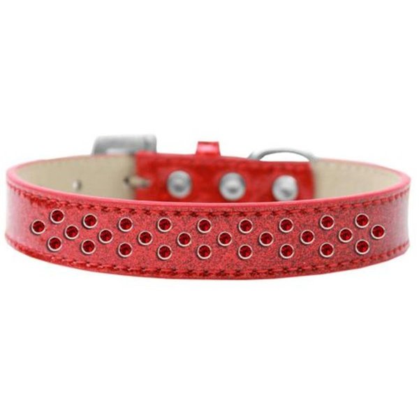 Unconditional Love Sprinkles Ice Cream Red Crystals Dog CollarRed Size 14 UN812370